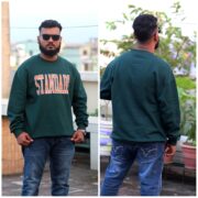 Oversize Sweep Shirt Dropped Shoulder - BOTTOL GREEN | OversizeBazar