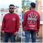 Oversize Sweep Shirt Dropped Shoulder - MEROON | OversizeBazar - Image 2