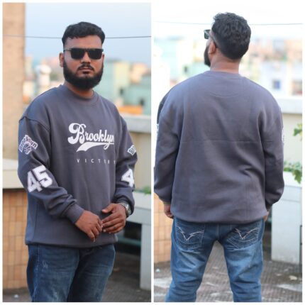 Oversize Sweep Shirt Dropped Shoulder - ASH | OversizeBazar