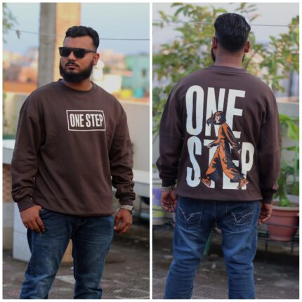 Oversize Sweep Shirt Dropped Shoulder - COFFEE | OversizeBazar