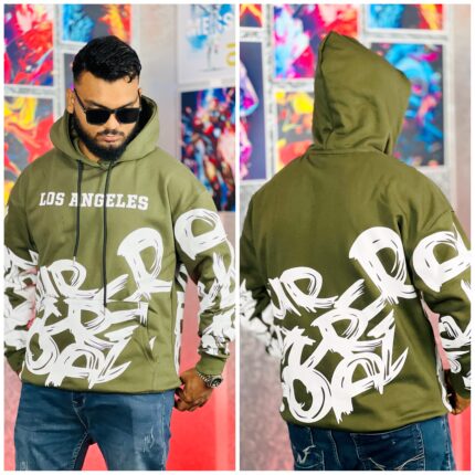 Oversize Premium Hoodie- Olive | OversizeBazar